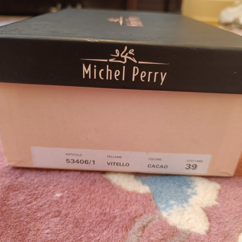 NEW IN BOX +DUSTBAG MICHEL PERRY SNAKESKIN PUMPS - Picture 8 of 8
